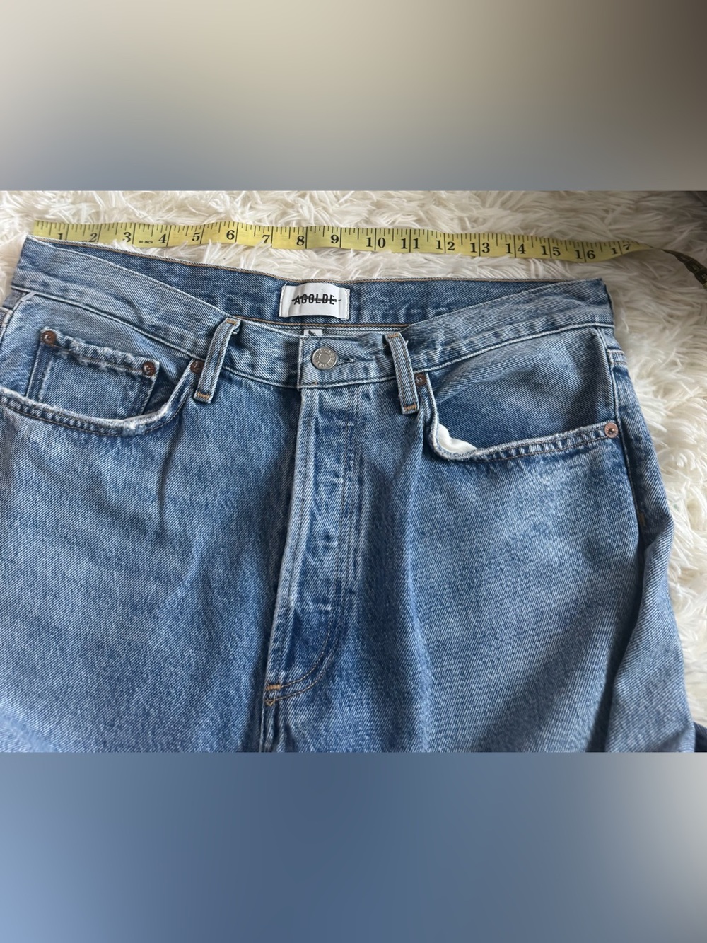 AGOLDE Blue Lana High Rise Vintage Straight Jeans Brink - Picture 5 of 8